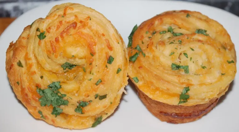 Cheesy Garlic Cruffins